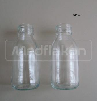 Флаконы с горлом PP28 100 мл (сиропное горло, прозрачный)